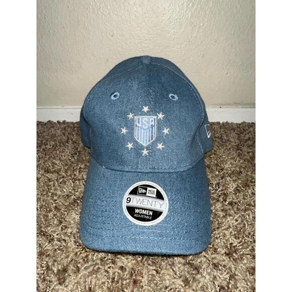 Men's New Era Light Blue US Soccer Classic Team Pride Adjustable Hat - Picture 1 of 12